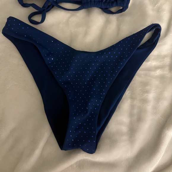 Victoria’s Secret blue bling rhinestone bikini size xs - Picture 4 of 5